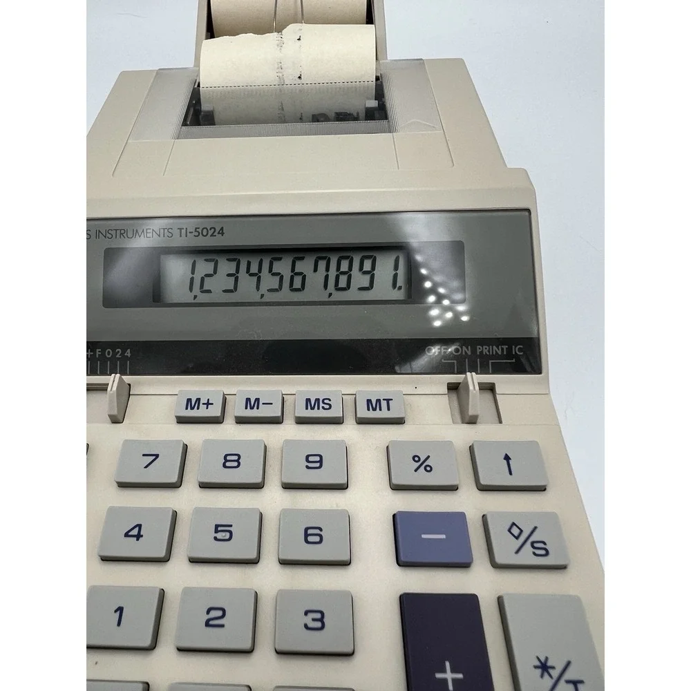Texas‎ Instruments TI-5024 Printing Calculator in original box with manual 1986